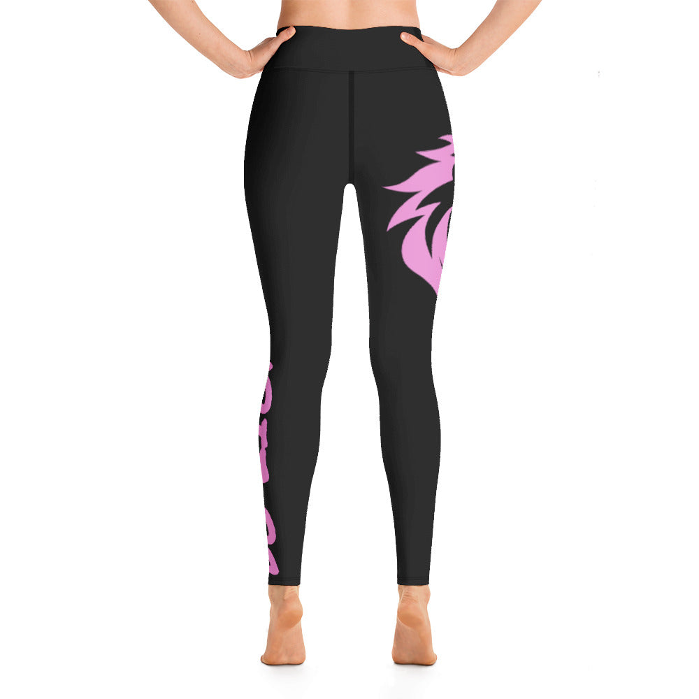 Pink Lion Yoga Leggings