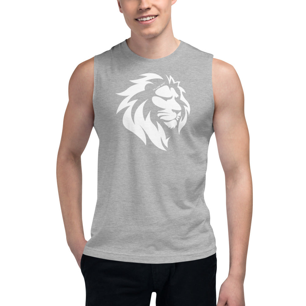 White Lion Muscle Shirt