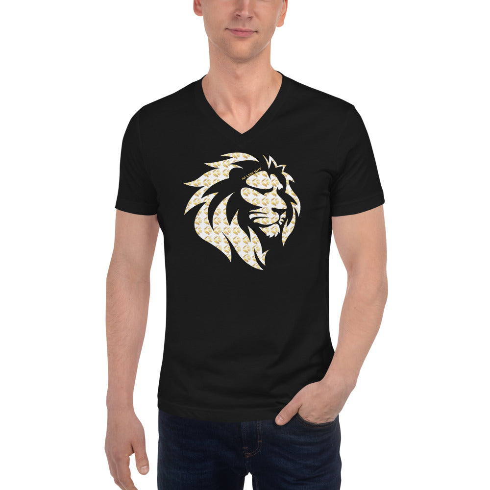 All Over Lion V-Neck T-Shirt