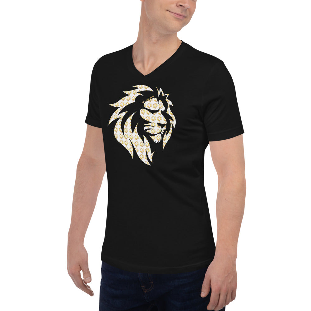 All Over Lion V-Neck T-Shirt